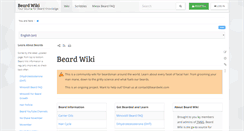 Desktop Screenshot of beardwiki.com